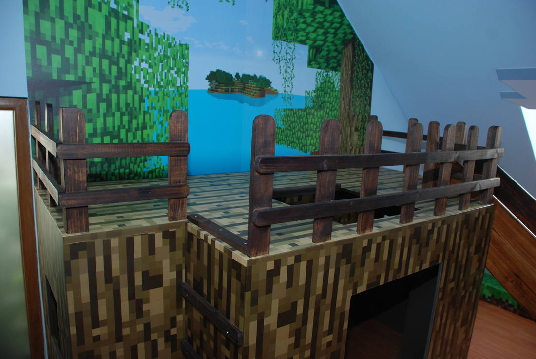 Eventos Minecraft Elaboración sala de juegos Balcón casa_