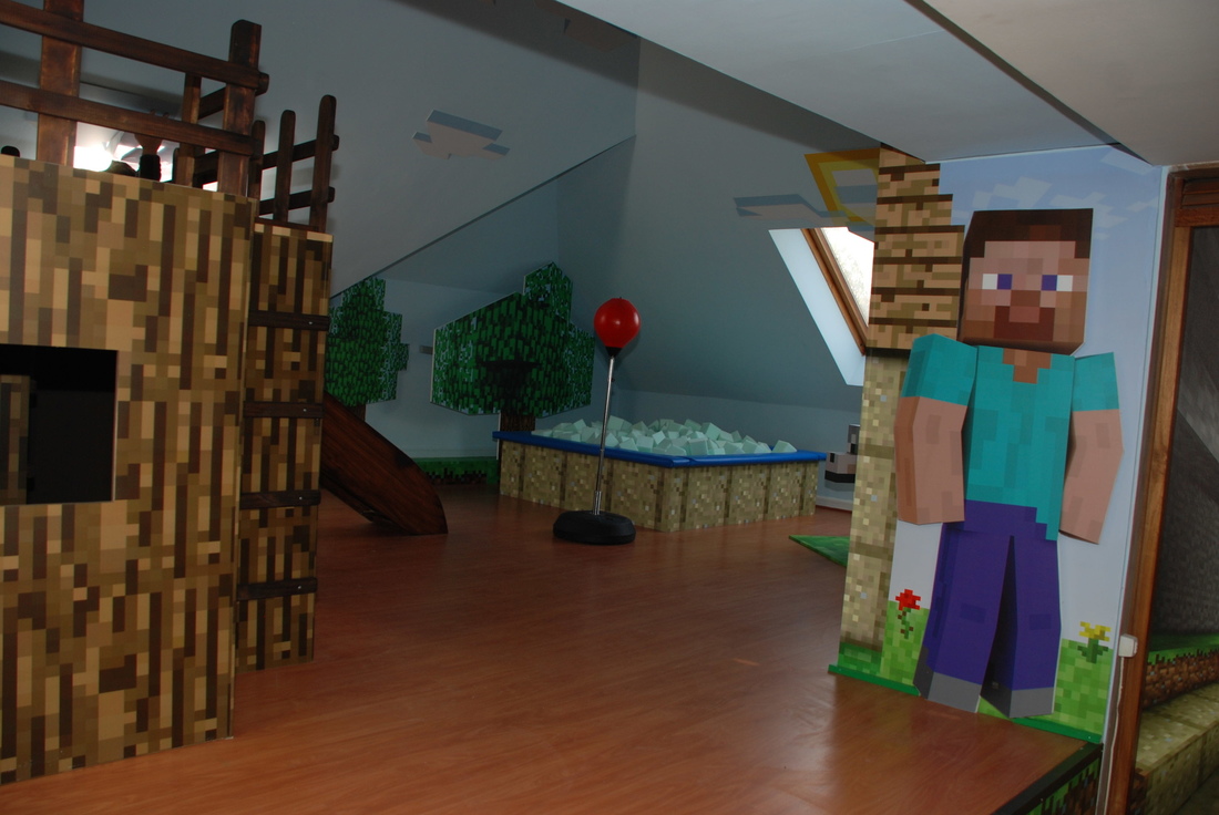 Eventos Minecraft Elaboración sala de juegos Habitación bañera