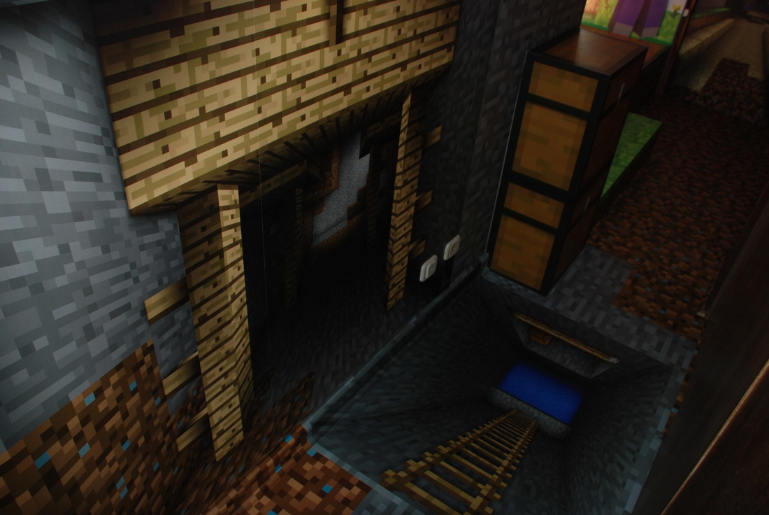 Eventos Minecraft Elaboración sala de juegos entrada mina