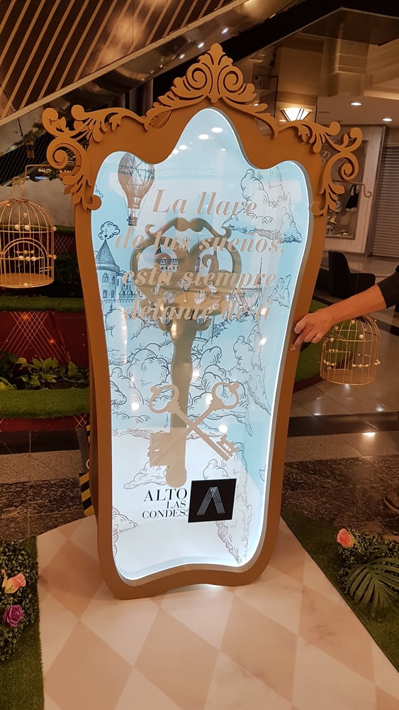 Eventos Navidad Alto las Condes Navidad 2023 Elaboración photo oportunity panel