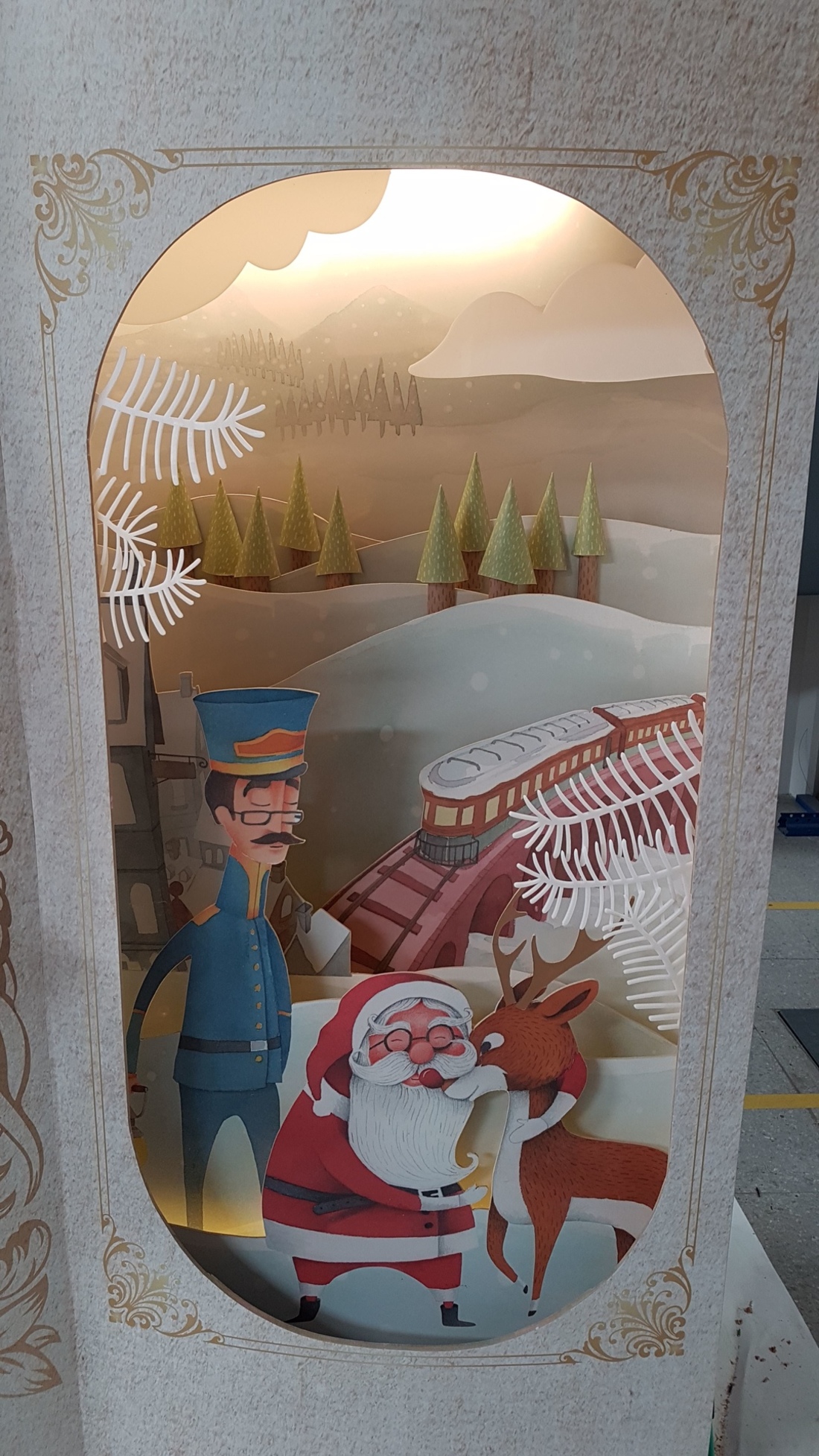 Eventos Navidad Alto las Condes Navidad 2024 Elaboración tarjeta de navidad gigante ficticio