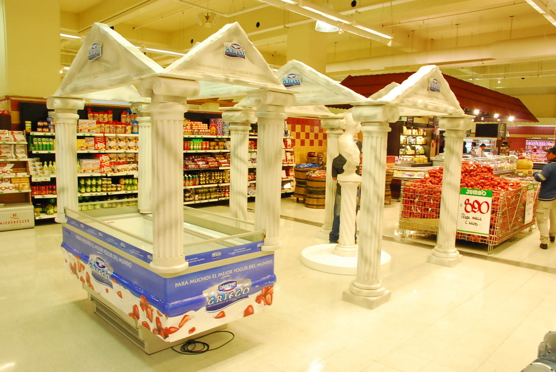 Eventos Yogurt Griego Escenografía tienda fase inicial 3